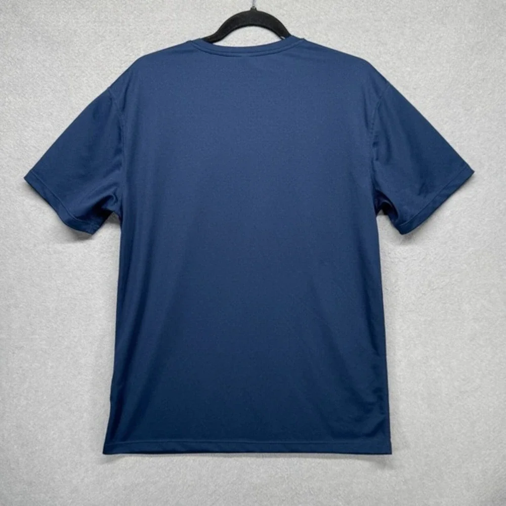 Pioneer Camp Mens Shirt Size M Navy Performance Crew‎ Neck Short Sleeve Hiking